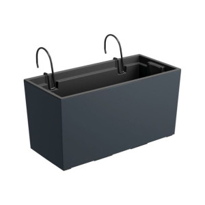 Skrzynka balkonowa wisząca Urbi 39,5x19,5x18,5 cm antracytowa