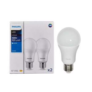 Żarówka LED 2 szt. E27 13 W = 100 W 1521 lm Neutralna biel Philips Ecofit