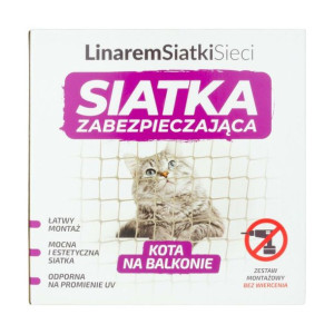 Siatka ochronna na balkon dla kota 6 x 3 m