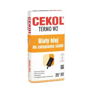 Biały klej do zatapiania siatki Termo W2 Cekol