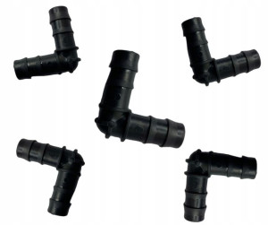 Kolano Kolanko Do Linii Wtyk Na Wąż 16mm 10 Sztuk