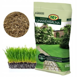 TRAWA Uniwersalna Tradycyjna Ogrodowa 5kg Na 200m2