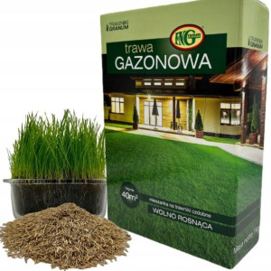 TRAWA Ogrodowa Dekoracyjna Gazon Wolno Rosnąca 1kg