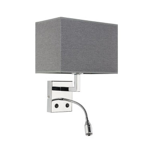 Lampa ścienna Kinkiet wł. HOTEL E27 LED Szary Nowodvorski