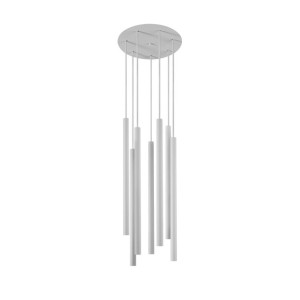 Lampa wisząca LASER 490 7x10W LED IP20 G9 Biały Nowodvorski