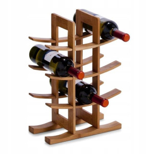 Stojak Na Wino Elegancki Bambus Na 12 But. Zeller