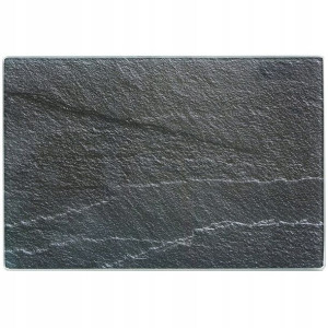 Deska Do Krojenia Szklana Nadruk Łupek 30x20 Cm