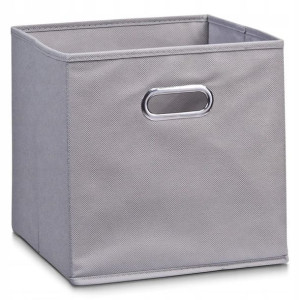 Pudełko materiałowe tekstylne z otworem 28x28x28 drona szare