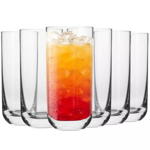 Wysokie szklanki typu long drink Glamour KROSNO 6szt 360ml