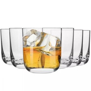 Niskie szklanki do whisky Glamour KROSNO 6szt 300ml