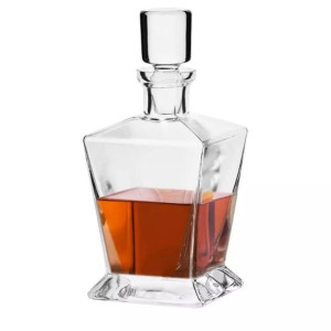 Krosno Caro Karafka Do Whisky 750 Ml Kwadratowa