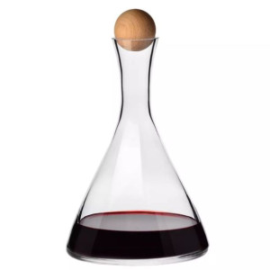 KROSNO WINE CONNOISSEUR Karafka z drewnianym korki