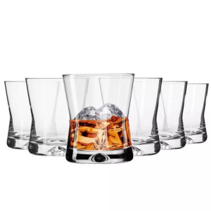 Niskie szklanki do whisky X-Line KROSNO 6szt 290ml