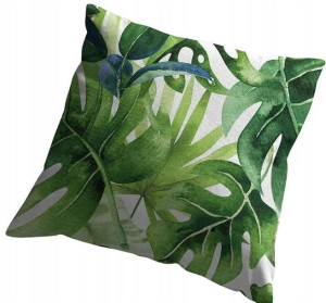 Poszewka na poduszkę Zielona Monstera 45X45
