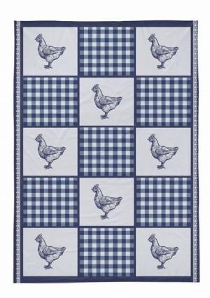 Ścierka Kuchanna Ściereczka  50X70 KURA  GRANAT