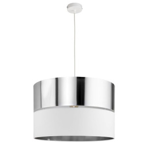 HILTON Biała SILVER Lampa Wisząca Żyrandol