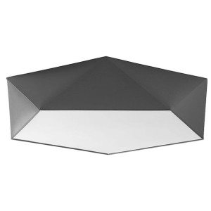 CONTI SZARY Lampa Sufitowa Wisząca Żyrandol