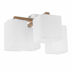 TORA Biała Lampa Sufitowa Wisząca Żyrandol