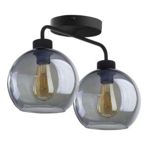 BARI Lampa Sufitowa Wisząca Żyrandol Szara