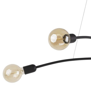 HELIX Czarna Lampa Wisząca Żyrandol