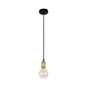 RETRO Lampa Wisząca Żyrandol Czarna PATYNA