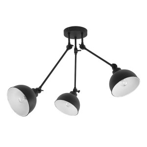 TECHNO Czarna Lampa Sufitowa Wisząca Żyrandol