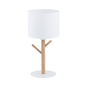 ALBERO Biała Lampka Nocna Lampa Stołowa Biurkowa