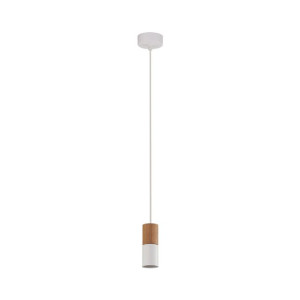 ELIT Biała WOOD Lampa Wisząca Żyrandol
