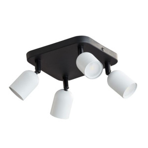 TOP Czarna Biała Lampa Sufitowa Wisząca Żyrandol