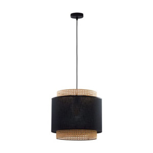 BOHO Czarna Lampa Wisząca Żyrandol