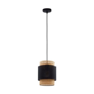 BOHO Czarna Lampa Wisząca Żyrandol