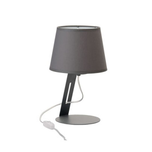 GRACJA Lampka Nocna Lampa Stołowa Biurkowa Szara