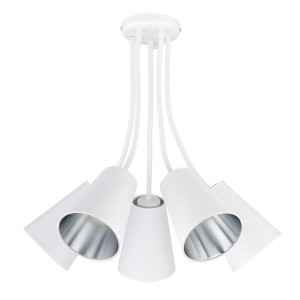 WIRE SILVER Lampa Sufitowa Wisząca Żyrandol