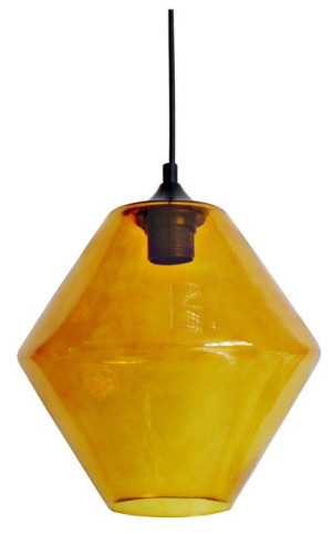 Lampa Wisząca Żyrandol 20 E27 Klosz POMARAŃCZOWY