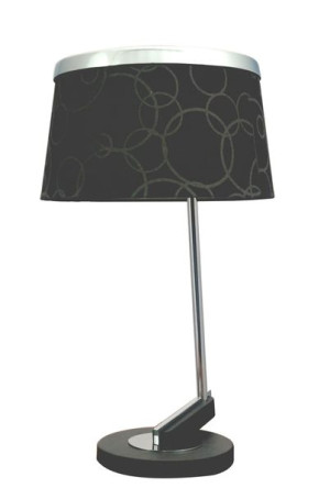 Lampa E27 CZARNA Chrom