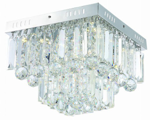 Lampa Sufitowa Żyrandol Plafon 18W LED Chrom