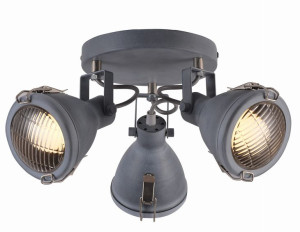 Lampa Sufitowa Żyrandol Plafon E14 Szary