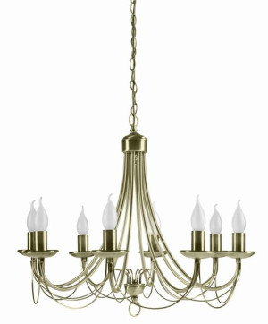 Lampa Wisząca Żyrandol E14 Patyna