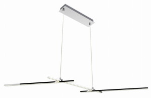 Lampa Wisząca Żyrandol 1023 2 LED Chrom 4000K