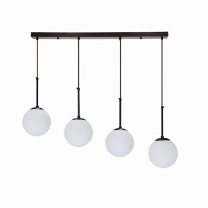 lampy wiszące Czarny 40 E27 Klosz Biały