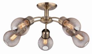 Lampa Wisząca Żyrandol E27 Patyna
