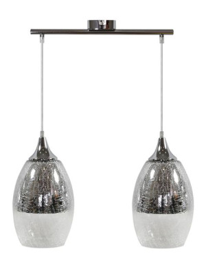 Lampa Wisząca Żyrandol E27 Srebrny