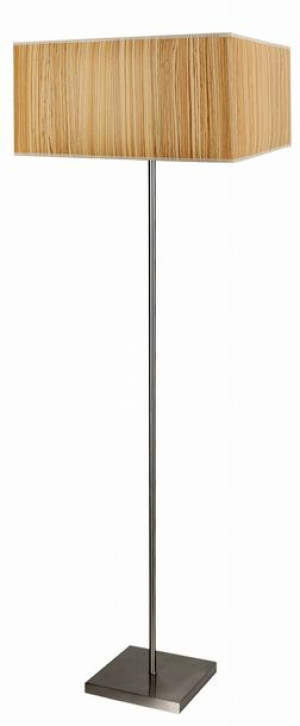 Lampa Podłogowa Stojąca  E27 40X40 CM Kwadrat ABAŻUR