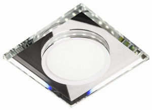 Ring LED Białe Oczko sufitowe Lampa Sufitowa Żyrandol Stała Kwadratowa SZKŁ