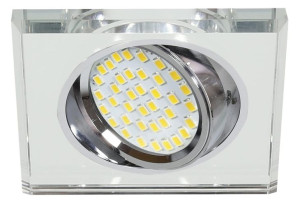 czko sufitowe Lampa Sufitowa Żyrandol Kwadratowa SZKŁO BEZBARWNE