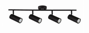 Lampa Sufitowa Żyrandol Czarny GU10 Klosz Czarny