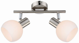 Lampa Sufitowa Żyrandol Listwa 4W E14 LED RGB Satyna Nikiel Z PILOTEM