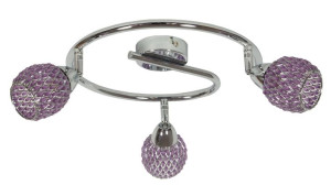 Lampa Sufitowa Żyrandol G9 Fiolet
