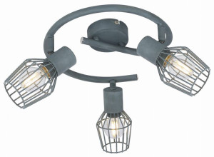 Lampa Sufitowa Żyrandol E14 Szary