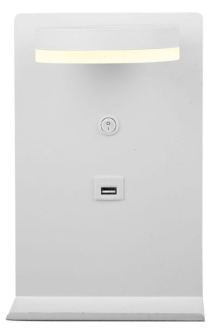 Lampa Kinkiet 4W LED Biały ŁADOWARKA USB